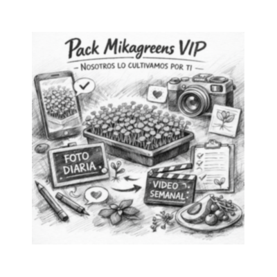 Pack Mikagreens VIP – Nosotros lo cultivamos por ti | Seguimiento diario y videos