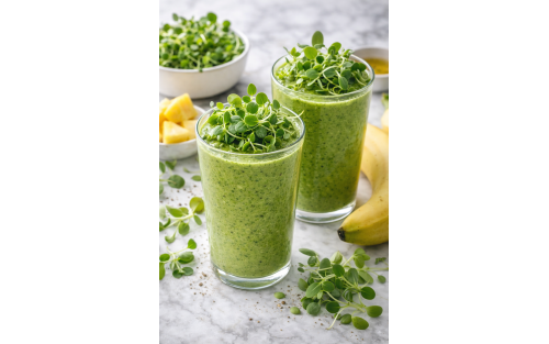 Smoothie Verde Energético con Microvegetales