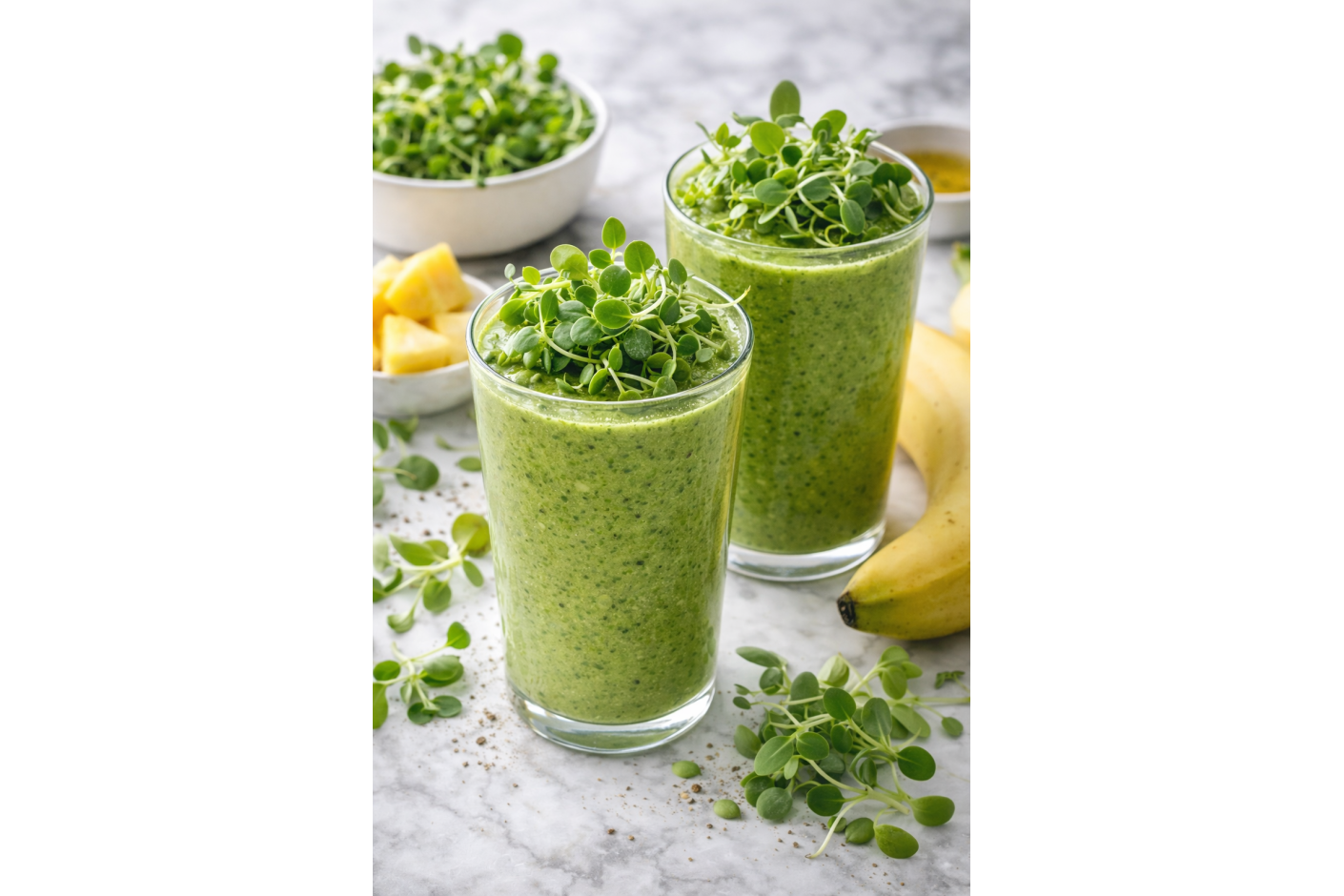 Smoothie Verde Energético con Microvegetales